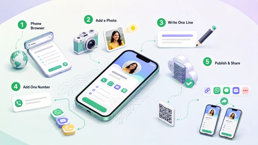 How to Make a Digital Visiting Card on Your Phone How to Make a Digital Visiting Card on Your Phone