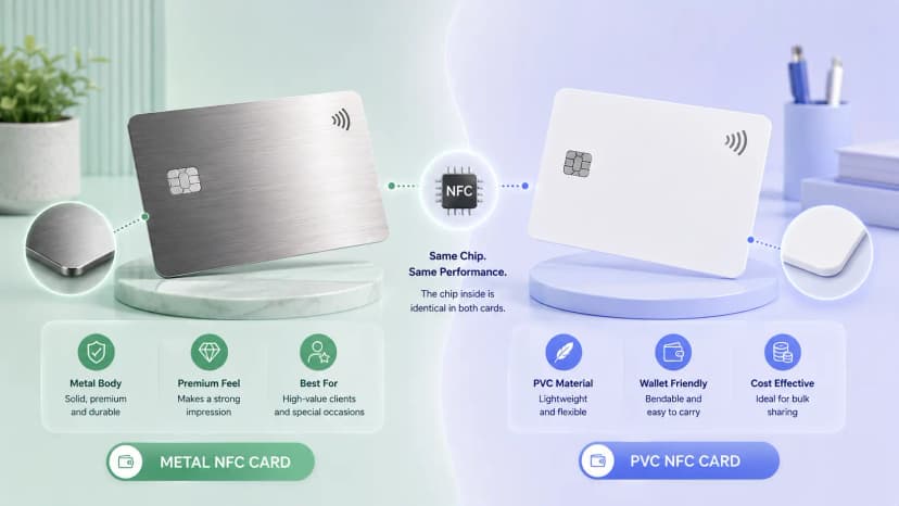 Metal vs PVC NFC Card: Which One Is Actually Right for You Metal vs PVC NFC Card: Which One Is Actually Right for You