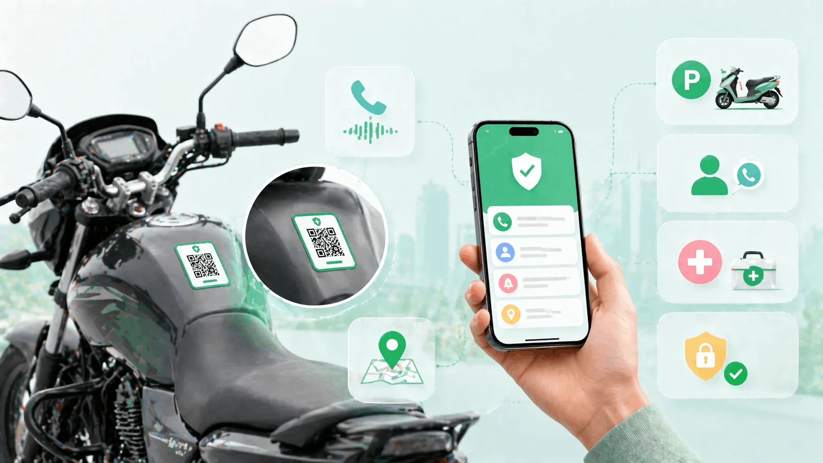 Bike QR Code Tag India: How Two-Wheeler Owners Use Smart Tags Bike QR Code Tag India: How Two-Wheeler Owners Use Smart Tags