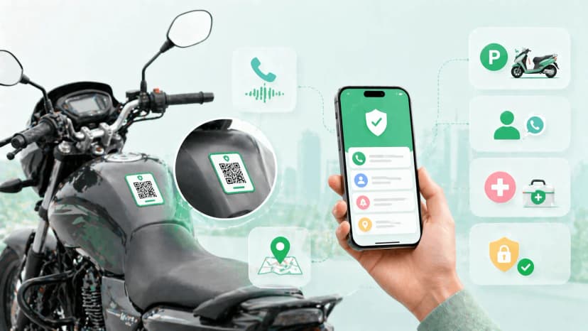 Bike QR Code Tag India: How Two-Wheeler Owners Use Smart Tags Bike QR Code Tag India: How Two-Wheeler Owners Use Smart Tags