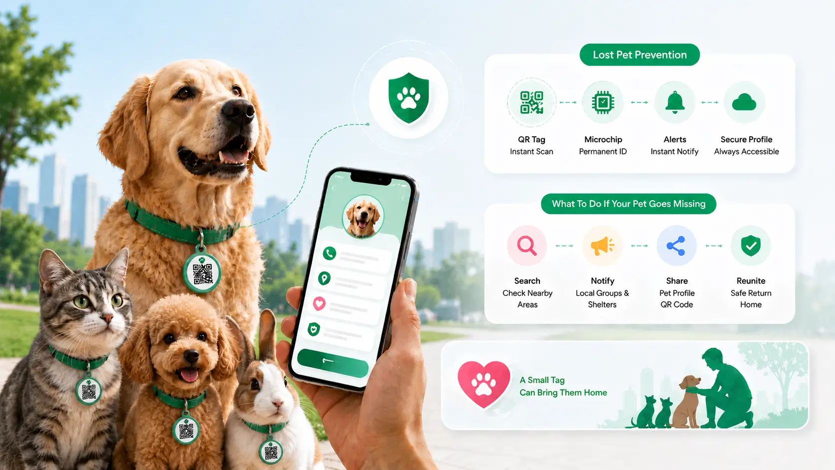 Lost Pet Prevention: How QR Tags Help Reunite Pets with Their Owners Lost Pet Prevention: How QR Tags Help Reunite Pets with Their Owners